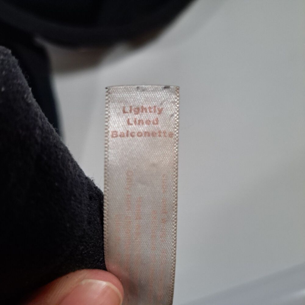 Cacique Bra Womens 44G Black Floral Lightly Lined Wireless Balconette - Picture 6 of 6